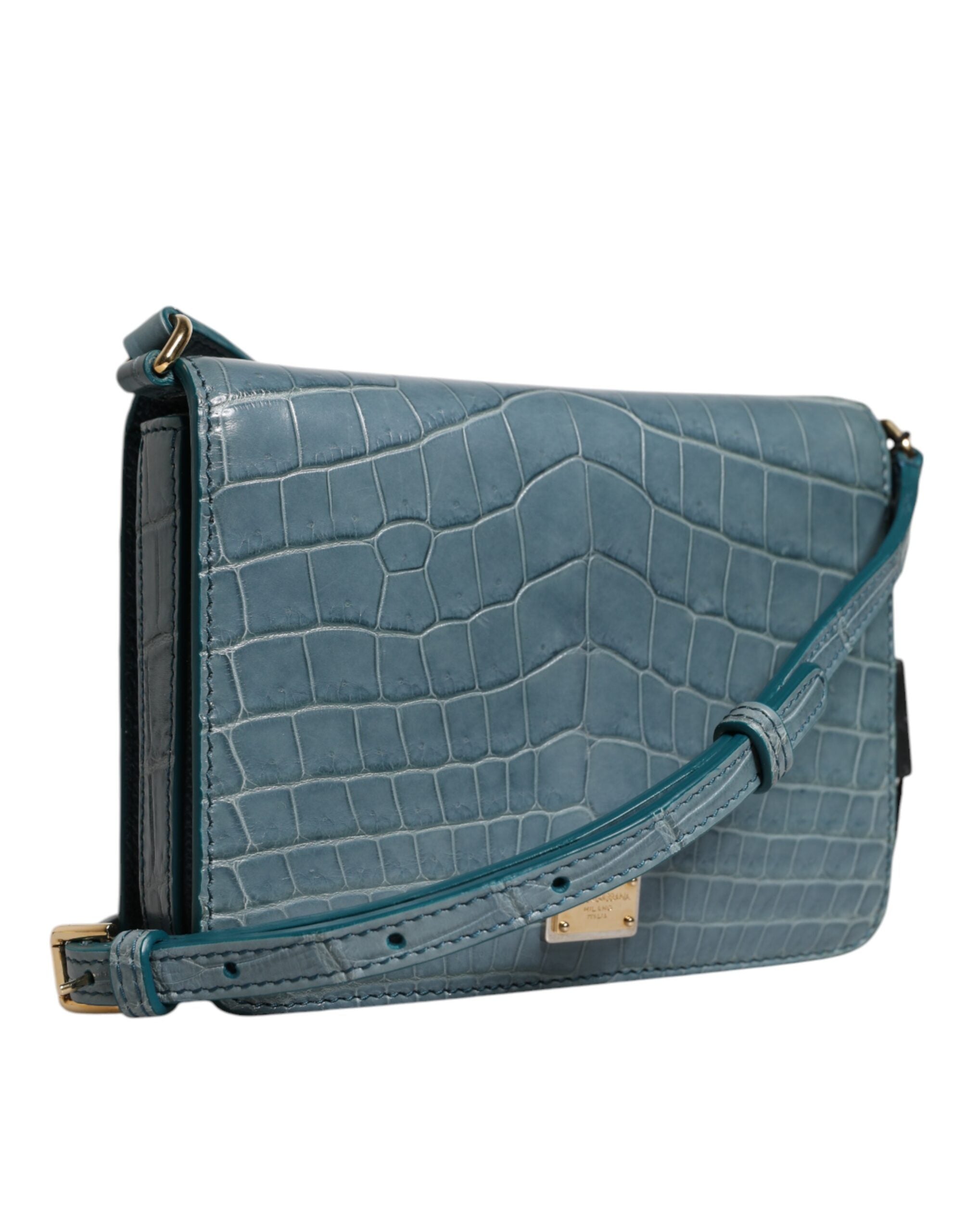 Dolce & Gabbana Crocodile Leather Crossbody Bag