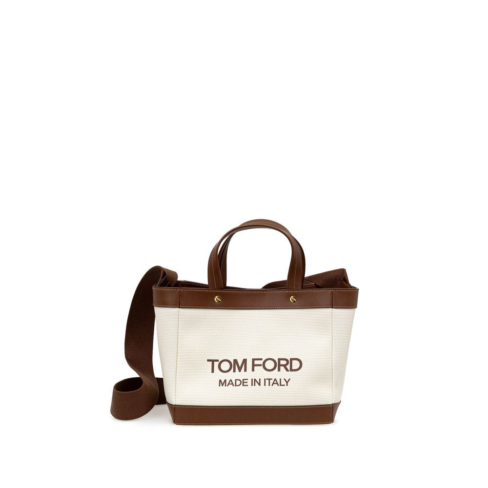 Beige Cotton Tote Bag