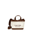 Beige Cotton Tote Bag