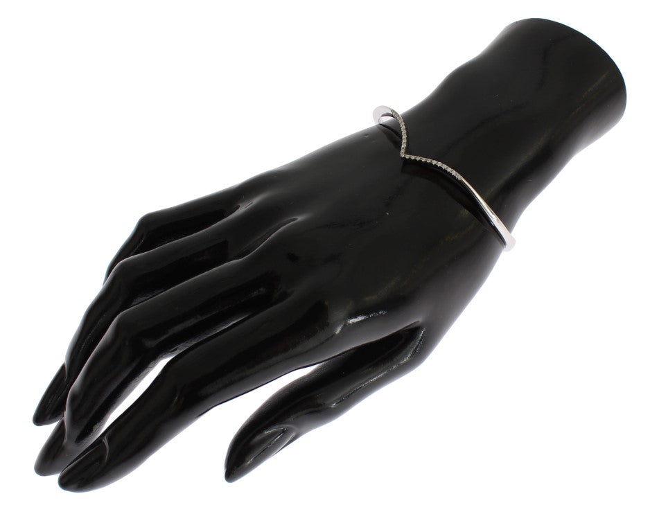 Nialaya Skyfall Arched Wing 925 Sterling Silver Bangle Bracelet