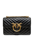Black Leather Love One Mini Shoulder Bag