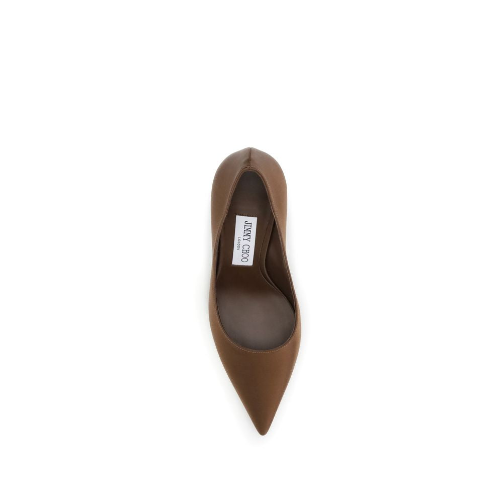 Pumps en Soie Marron