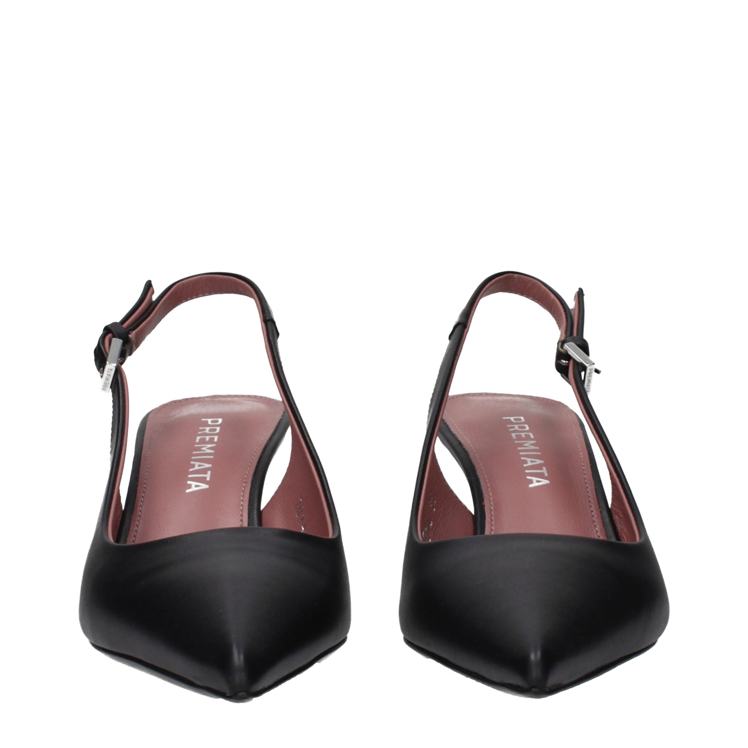 Escarpins Plateforme en Cuir Noir